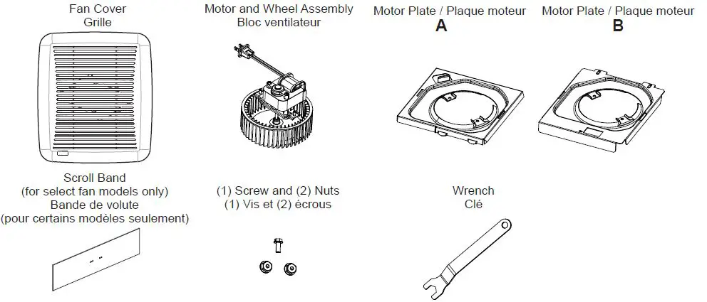 BROAN BKR60 Bath Fan Replacement Motor Installation Guide-01