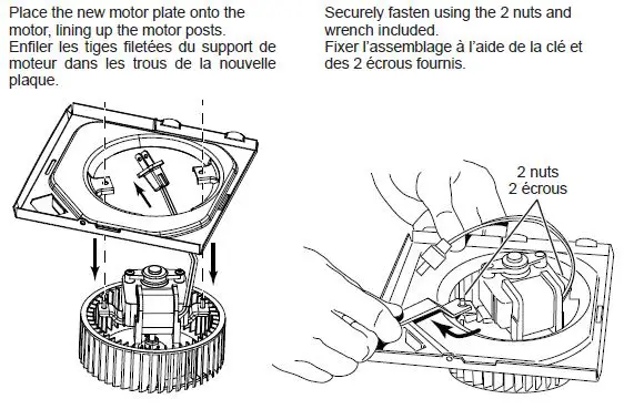 BROAN BKR60 Bath Fan Replacement Motor Installation Guide-07