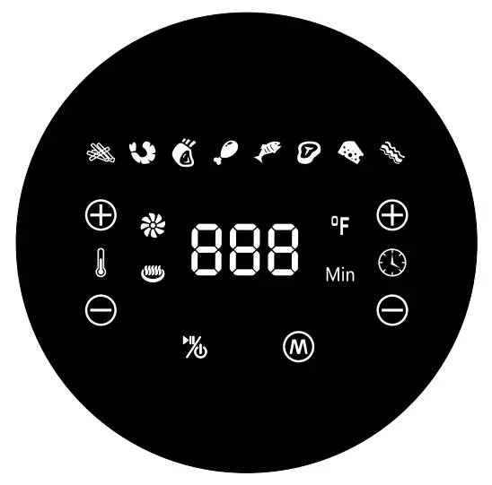 WILLIAMS SONOMA 4.3QT Digital Air Fryer - CONTROL