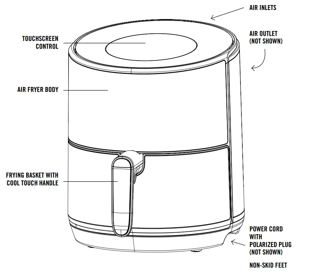 WILLIAMS SONOMA 4.3QT Digital Air Fryer - overview1