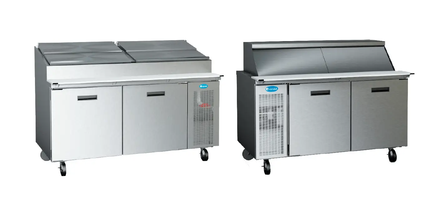 Randell 9000w-290 Series Solid Hinged Door Prep Table Instruction Manual