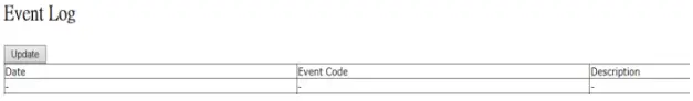 Event Log Page
