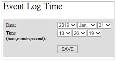 Event Log Time