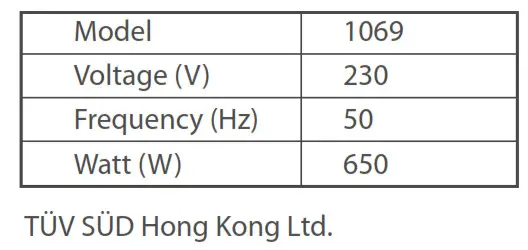 Tommee Tippee 1069 Electric Steam Steriliser - Hong Kong Ltd