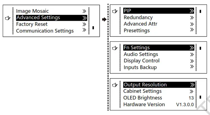 NOVASTAR VX4S LED Video Controller - Advanced Settings