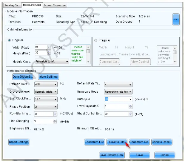 NOVASTAR VX4S LED Video Controller - local file on PC