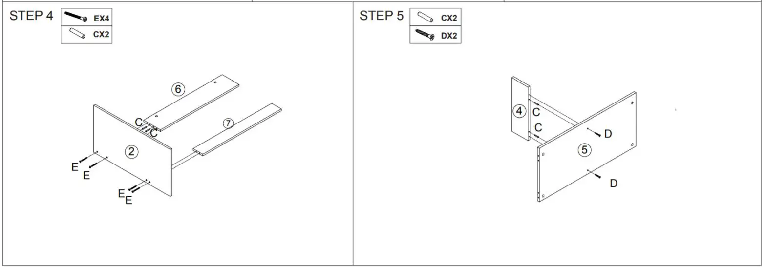 Kmart 42942481 Desk 1 Drawer Oak-STEP 4