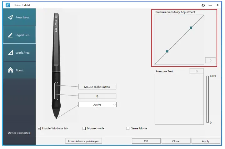 HUION GS2202 KAMVAS 22 Plus Drawing Monitor for Artists - Function Setting 9
