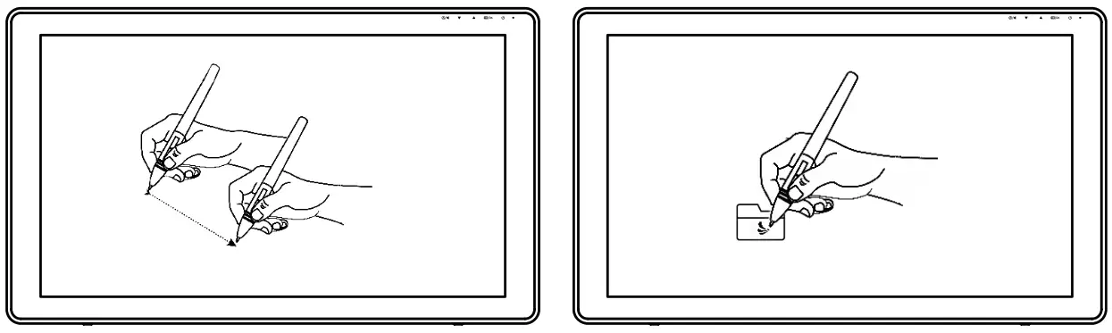 HUION GS2202 KAMVAS 22 Plus Drawing Monitor for Artists - Pen Basic Operation 1