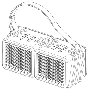 SOUND4YOU 661682 Portable Wireless Stereo Speaker