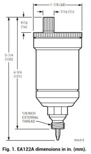 resideo EA122A1002 Automatic Air Vent - INSTALL ATION INSTRUCTIONS