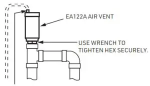 resideo EA122A1002 Automatic Air Vent - Location