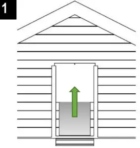 Brinsea CS015 ChickSafe Eco Door Opener with Door - sliding door