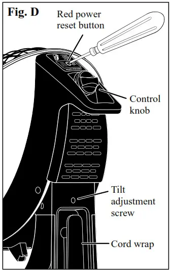 PRESTO HeatDish Plus Tilt Parabolic Electric Heater- Fig. D