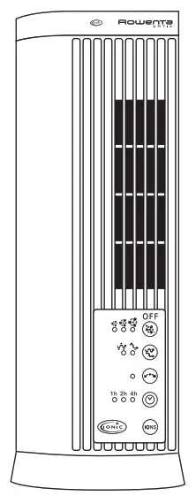 Rowenta VU9020 Table Ionic Tower Fan