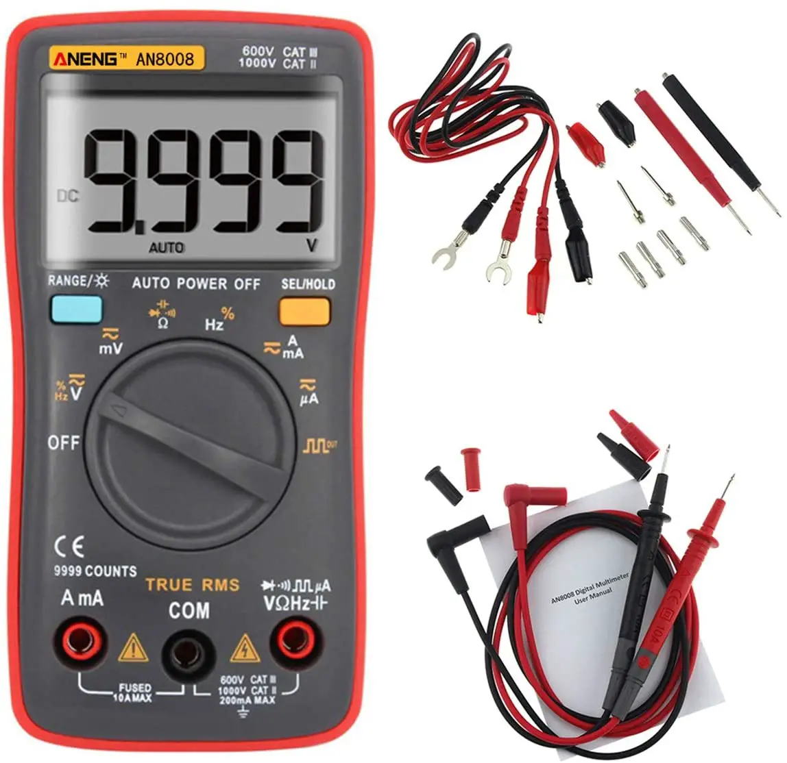 Banggood AN8000 True RMS Auto-Ranging Digital Multimeter