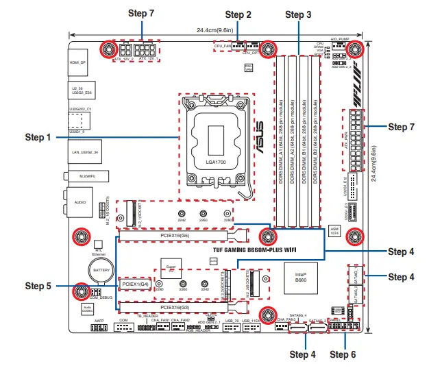 ASUS B660M Tuf Gaming Plus WiFi Motherboard - ASUS B660M Tuf Gaming Plus WiFi Motherboard