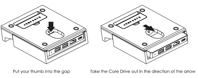 Skull Co B08CH3VP34 Portable Dock with Detachable USB- Drive