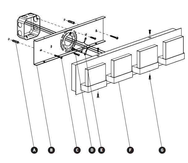 artika VAN4-FC-CH Frosted Cube 4 Integrated LED Vanity Light fig 11