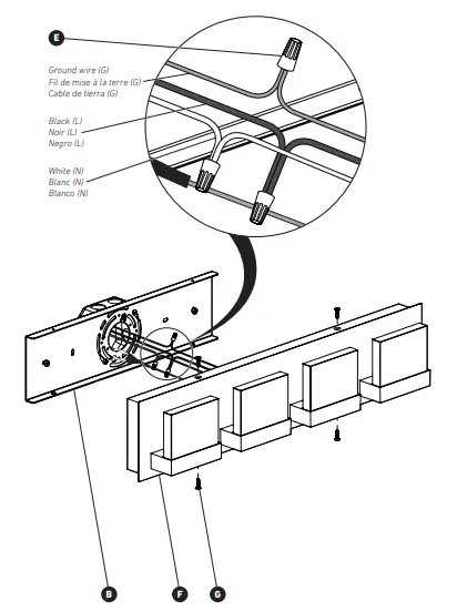 artika VAN4-FC-CH Frosted Cube 4 Integrated LED Vanity Light fig 16