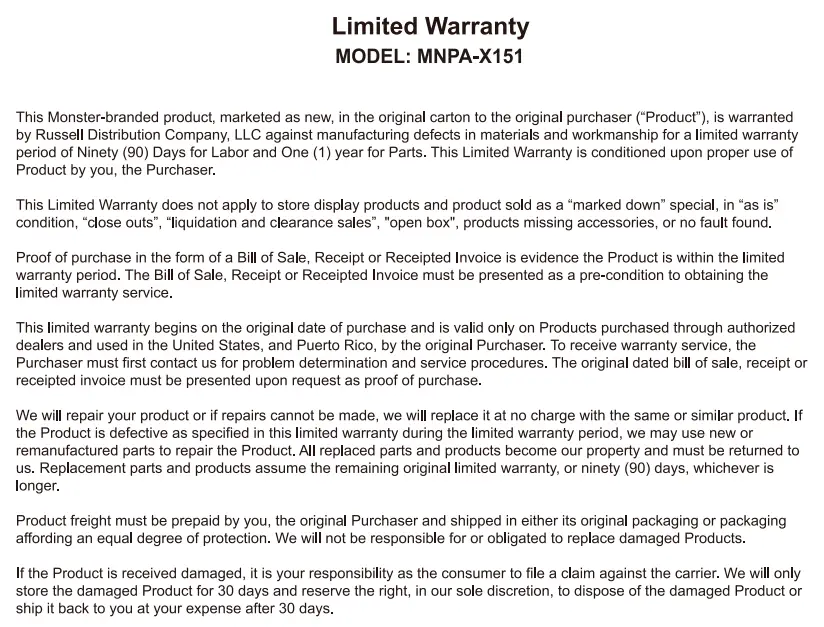 MONSTER MNPA-X151 Portable Speaker-11