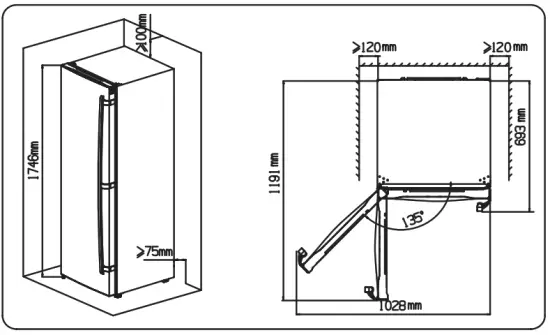 Westinghouse WFB Stainless Steel Vertical Freezer -