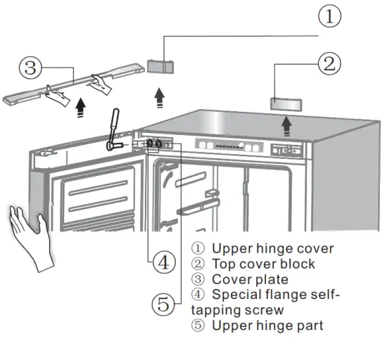Westinghouse WFB Stainless Steel Vertical Freezer - cover