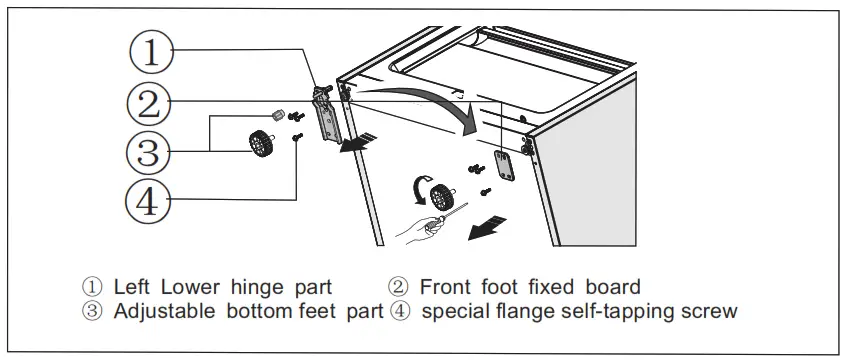 Westinghouse WFB Stainless Steel Vertical Freezer - door5