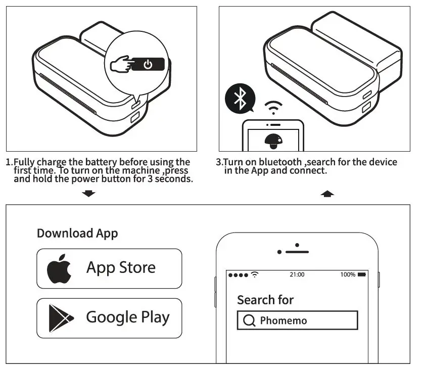 Phonemo M03 Mini Pink Pocket Printer 3