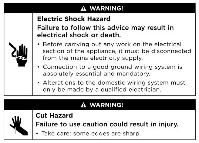 FISHER PAYKEL CDV3-365H Gas Cooktops - SAFETY AND WARNINGS 2