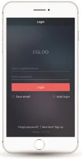 EGLOO TSC-221P Easy and Smart Security Camera - log in