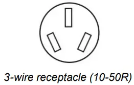 Whirlpool w11432244 Front Control Electric Freestanding Range - 3 wire receptacle