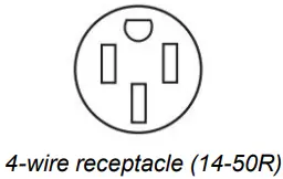 Whirlpool w11432244 Front Control Electric Freestanding Range - 4 wire receptacle