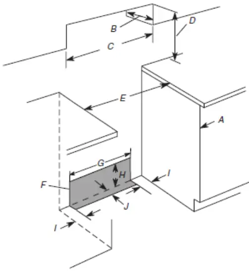 Whirlpool w11432244 Front Control Electric Freestanding Range - combustible walls