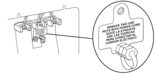 Whirlpool w11432244 Front Control Electric Freestanding Range - terminal block