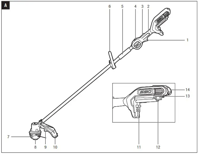 EGO ST1300E 56 Volt Lithium-Ion Cordless Line Trimmer - overview