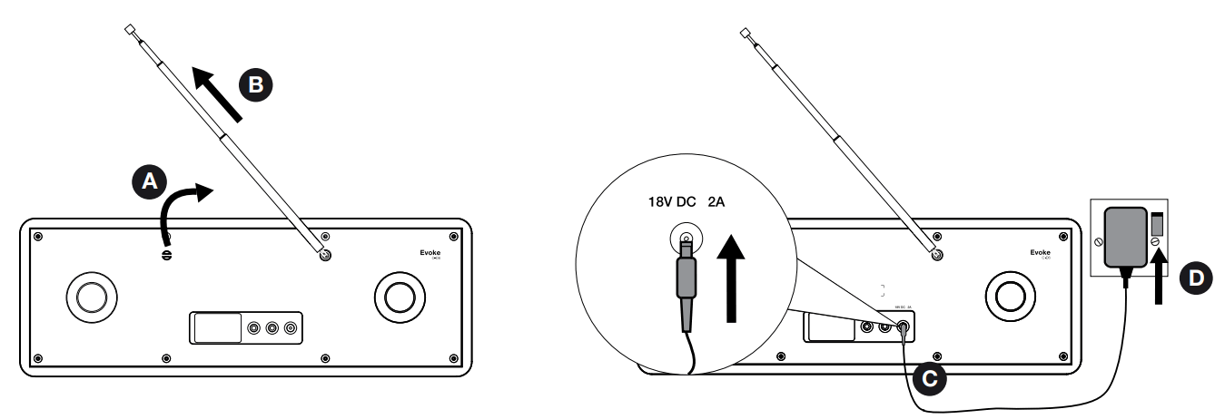 PURE Evoke C-D6 Walnut Stereo All-in-One Music System with Bluetooth - fig 14