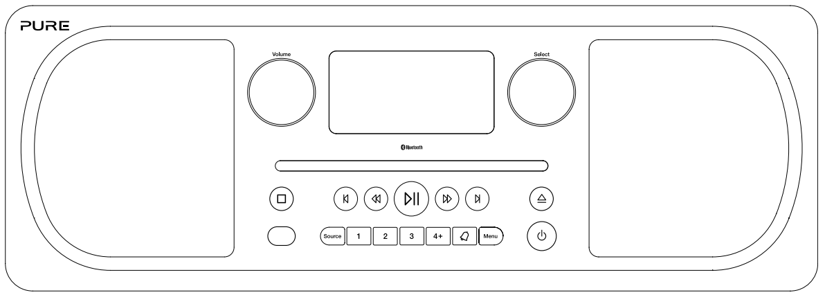PURE Evoke C-D6 Walnut Stereo All-in-One Music System with Bluetooth - fig 24