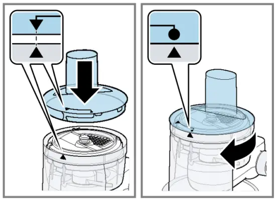 Fitting the accessory to the base unit