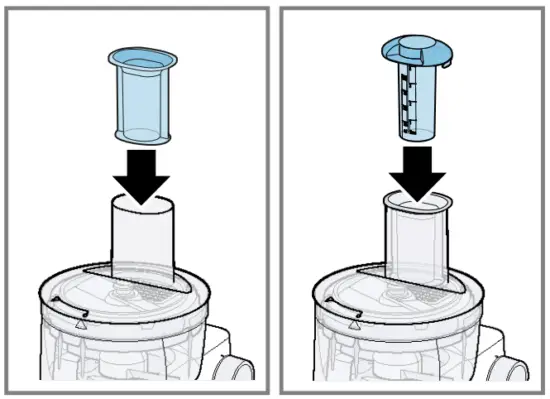 Fitting the accessory to the base unit