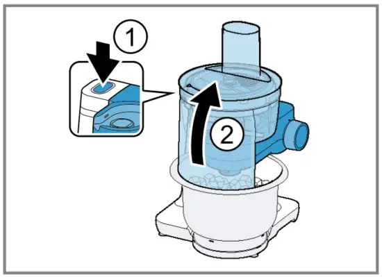 Removing accessories from the base