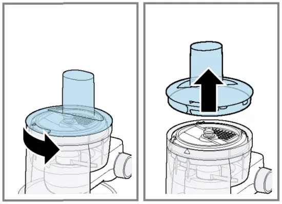 Removing accessories from the base