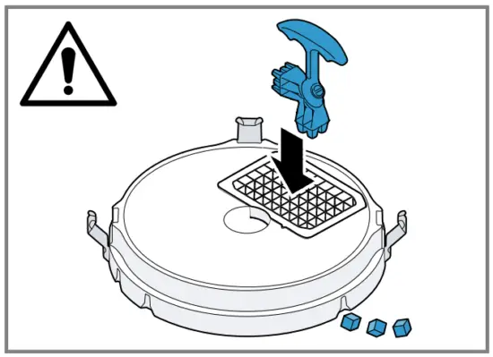 Disassembling the cube cutter insert