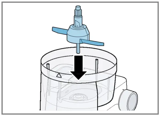 Fitting the accessory to the base unit