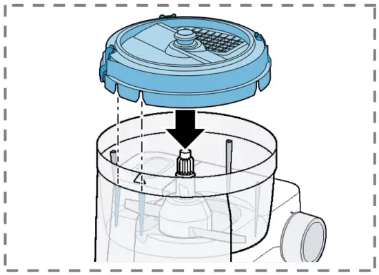 Fitting the accessory to the base unit