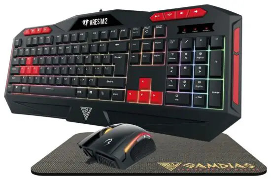 GAMDIAS Ares M2 + ZEUS E2 3-In-1 Gaming Combo Set