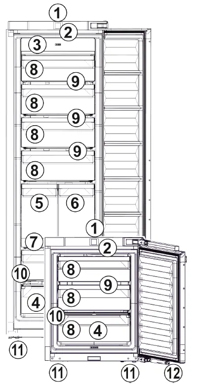 Liebherr SIFNE5188 Upright Freezer Frost Free FIG 2