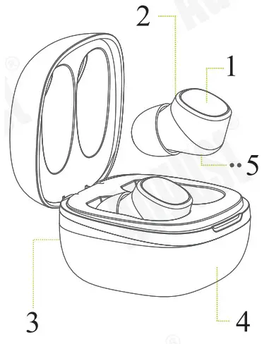 August EP800 Bluetooth Earphone V5 0 Wireless Noise Cancelling Earphone - Functions