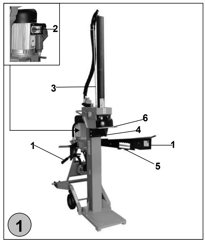 Gude 01976 DHH 1100/13 TZ Wood Splitter for Tractor Overview