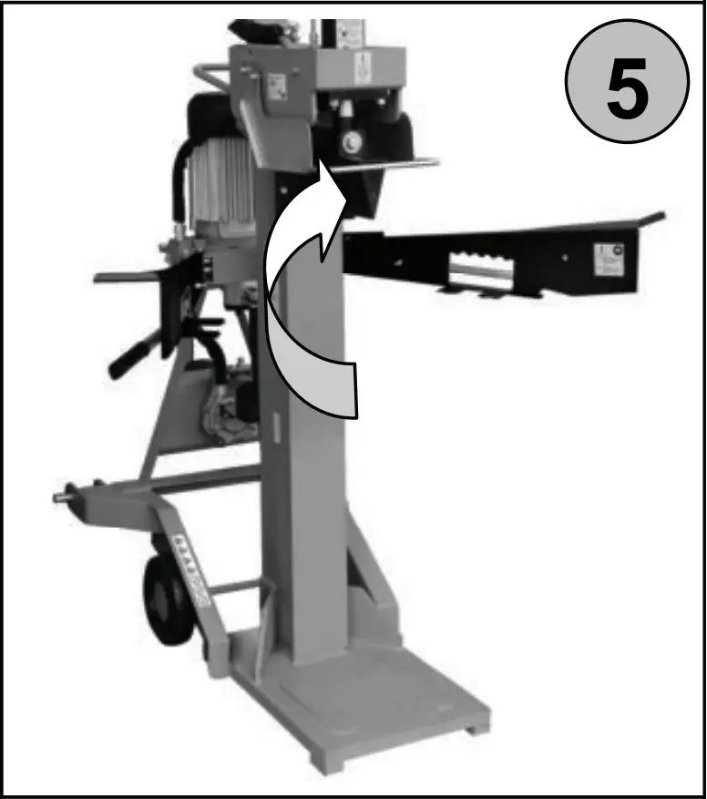 Gude 01976 DHH 1100/13 TZ Wood Splitter for Tractor Operation
